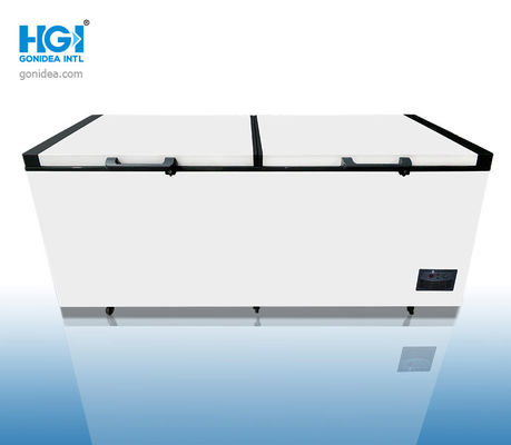 Kommerzielles großes Modell des Kapazitäts-doppelte Tür-Kasten-Gefrierschrank-1100L: BD/Because-1100