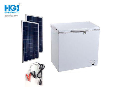 Weißes DC trieb Solargefrierschrank-Spitzen-offenen 162 Liter 42.5kg Thermocool an