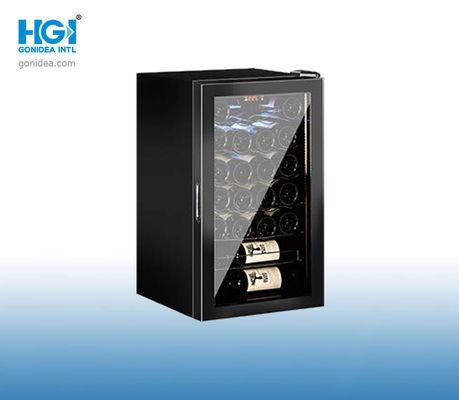Einzelne Zonen-Glastür-Rotwein-Speicher-Schaukasten Mini Table Screen Touch